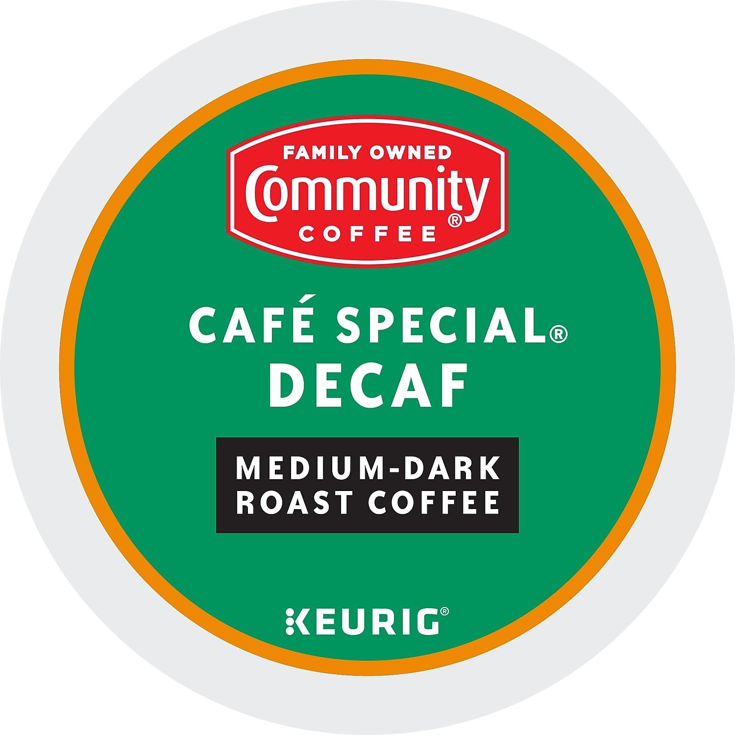 Keurig 2.0 compatible brewer pours Cafe Special Decaf into cup.