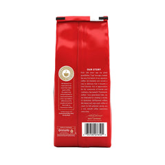 Community Coffee Cafe Special Half-Caff ground coffee ready for versatile brewing methods.