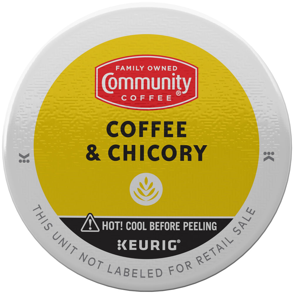 Community Coffee chicory roast beans highlight rich, full-bodied profile for everyday mornings.