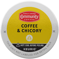 Community Coffee chicory roast beans highlight rich, full-bodied profile for everyday mornings.
