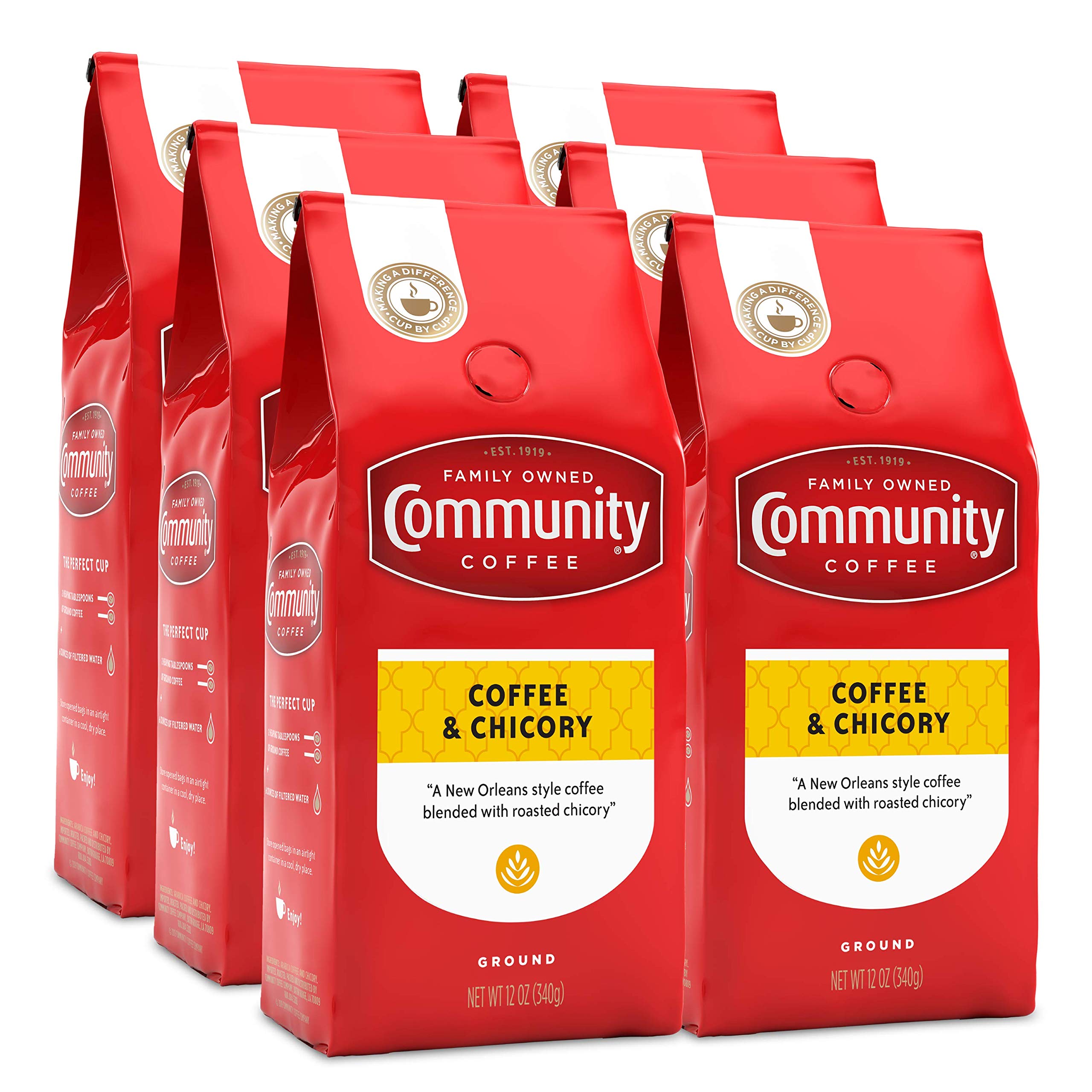 Community Coffee Chicory ground coffee pack for rich everyday brewing