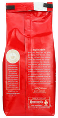 Community Coffee Chicory ground coffee steaming mug evokes cafe au lait vibes