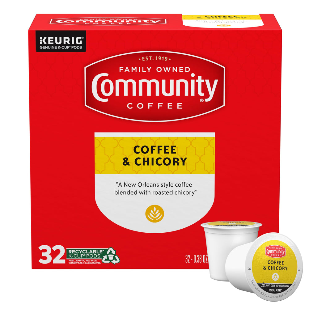 Community Coffee coffee and chicory cup shows bold flavor and inviting aroma.