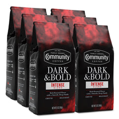 Community Coffee Dark & Bold Intense Blend 72oz Pack: bold mornings start here.