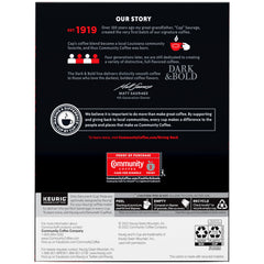 Community Coffee Dark & Bold Intense Blend Keurig 2.0 pod ready to brew
