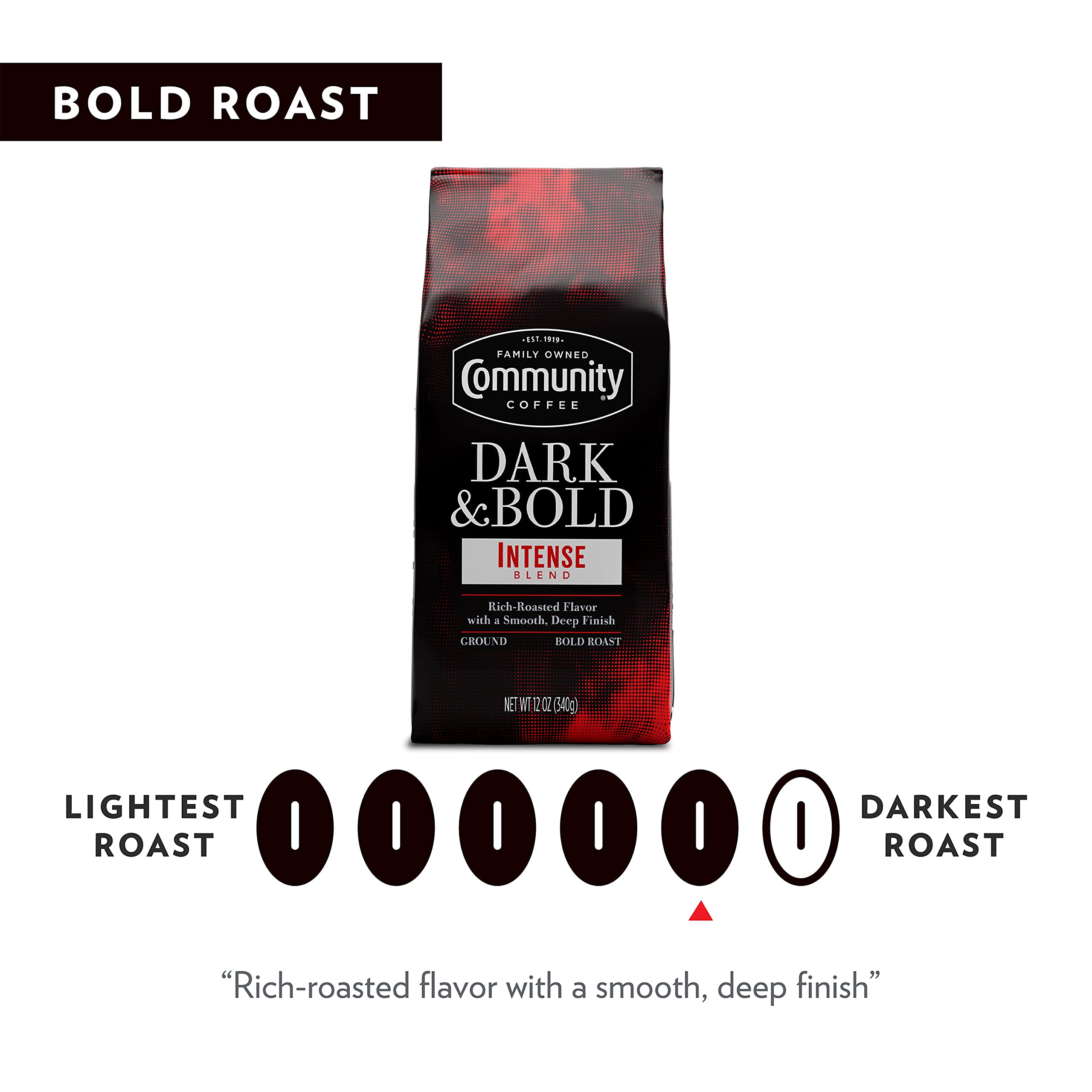 Drip and pour-over prepared ground coffee from Community Coffee for versatile brewing