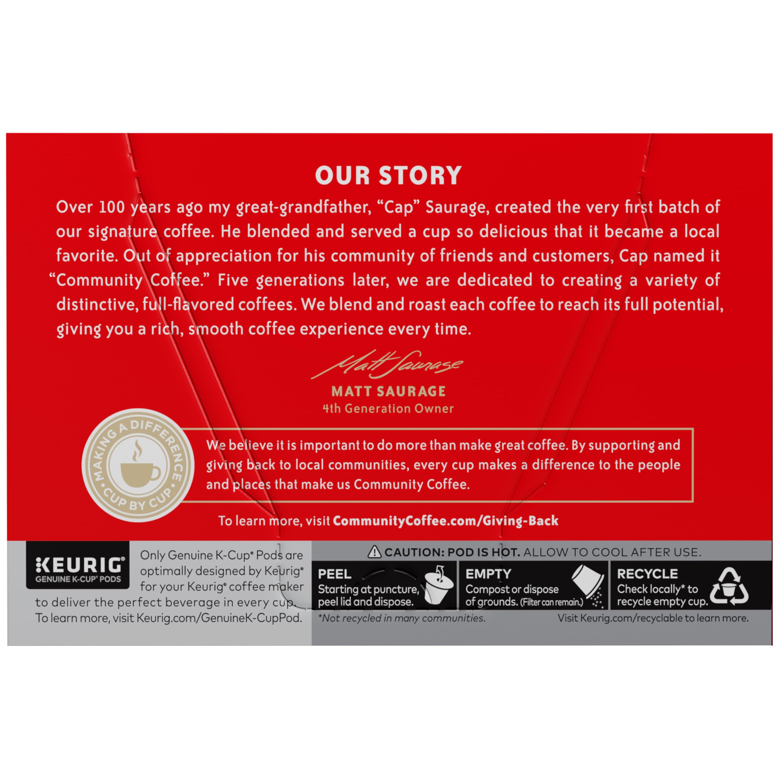 Community Coffee First Light brewing scene with a Keurig offers quick, simple coffee moments.