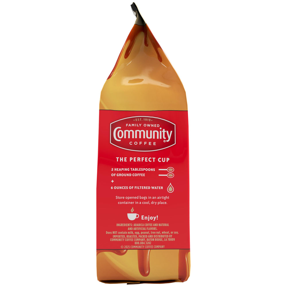 Community Coffee ground coffee brew-ready for drip machines with satiny finish