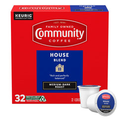 Community Coffee House Blend cup with smooth, balanced aroma.