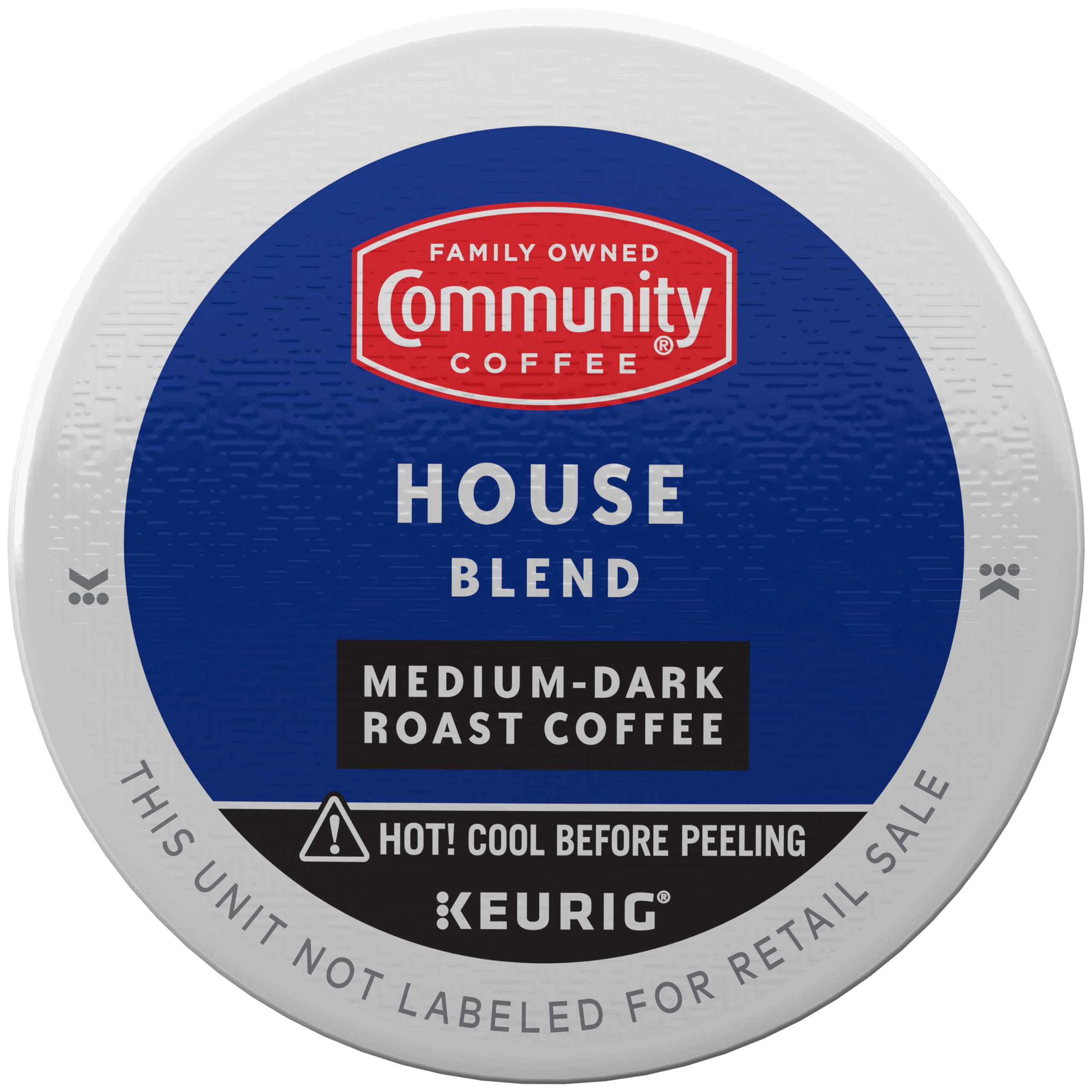 Community Coffee House Blend k-cup pods ready for quick morning brew.