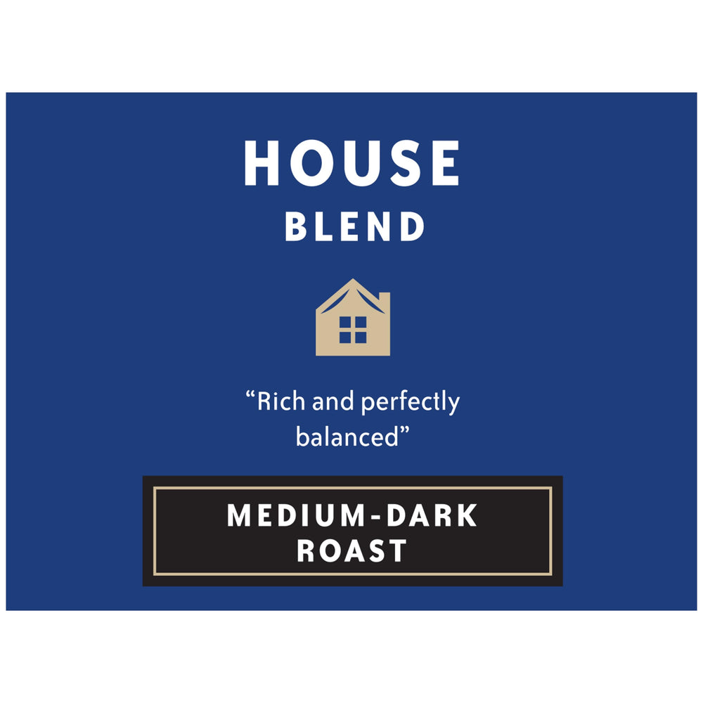 Box of 12 Community Coffee House Blend pods on display