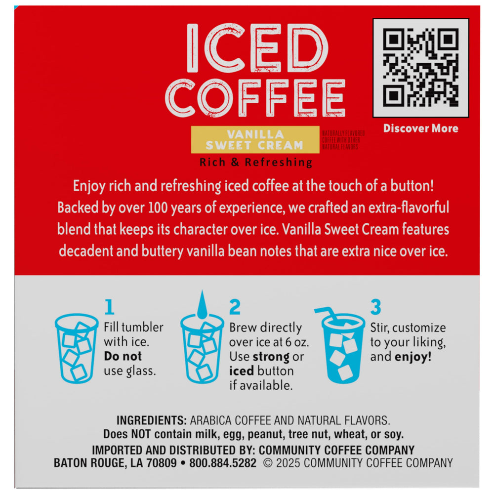 Keurig-compatible Community Coffee pods offer easy iced coffee at home.