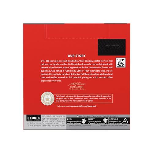 Keurig-compatible Community Coffee pods in packaging for quick brewing