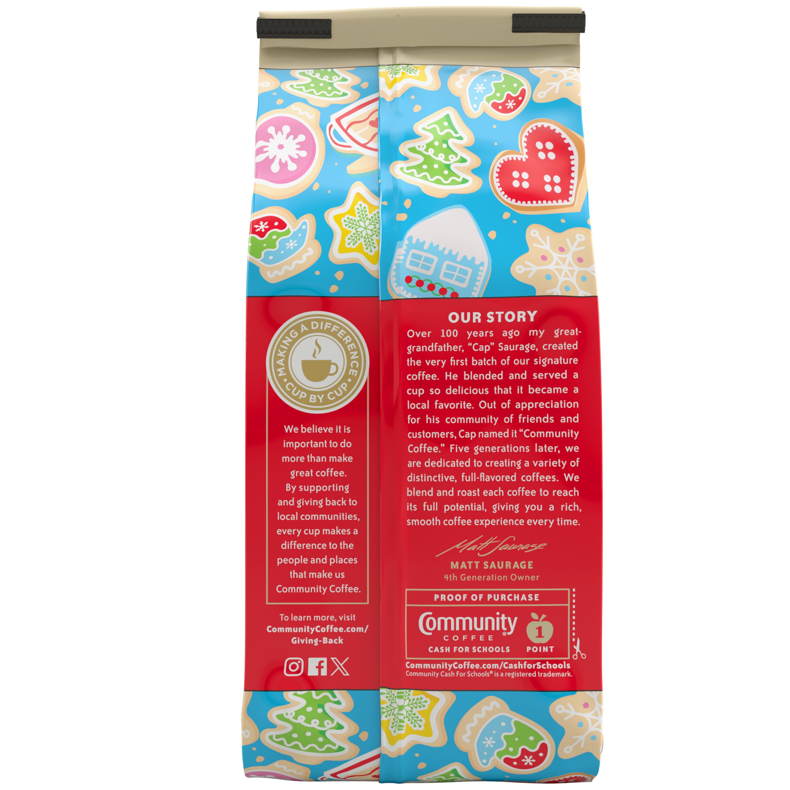 Community Coffee limited-edition holiday label signals seasonal flavor