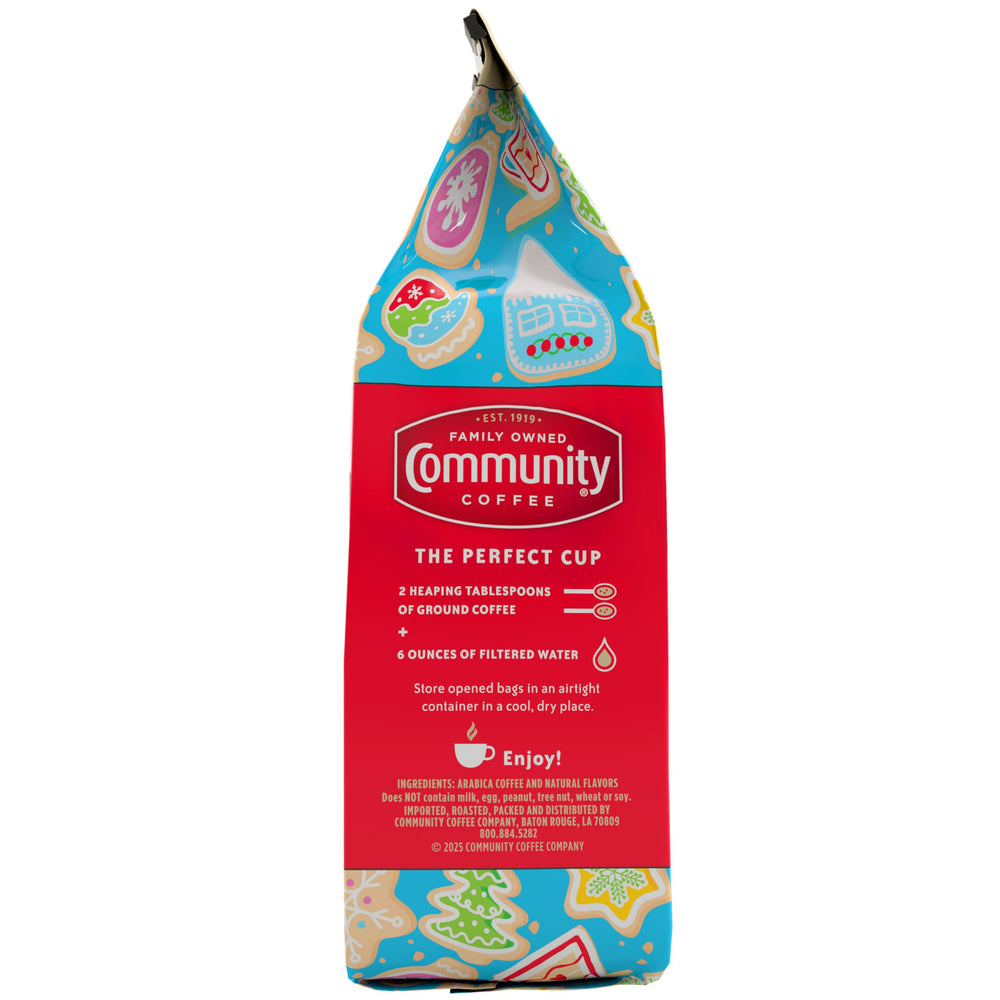 Natural ingredients label on Community Coffee, no artificial flavors