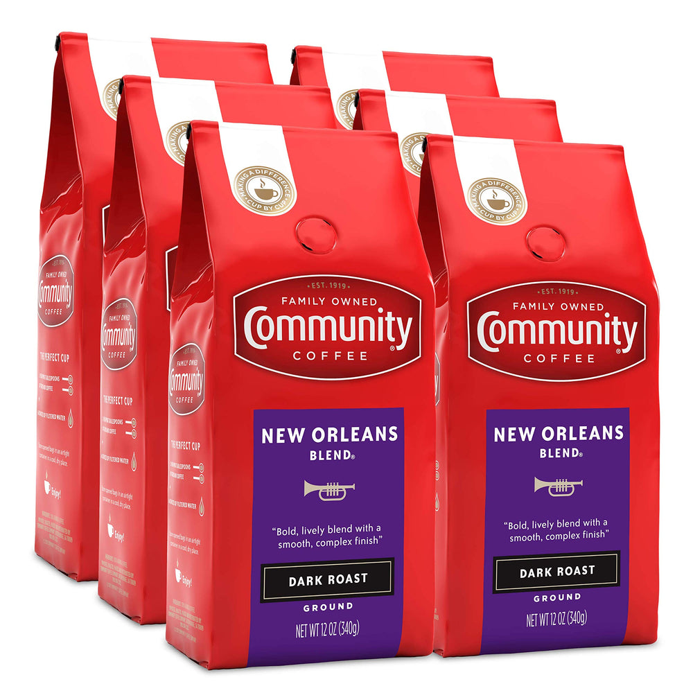 Community Coffee New Orleans Blend 72 oz pack, ideal for drip brewing.