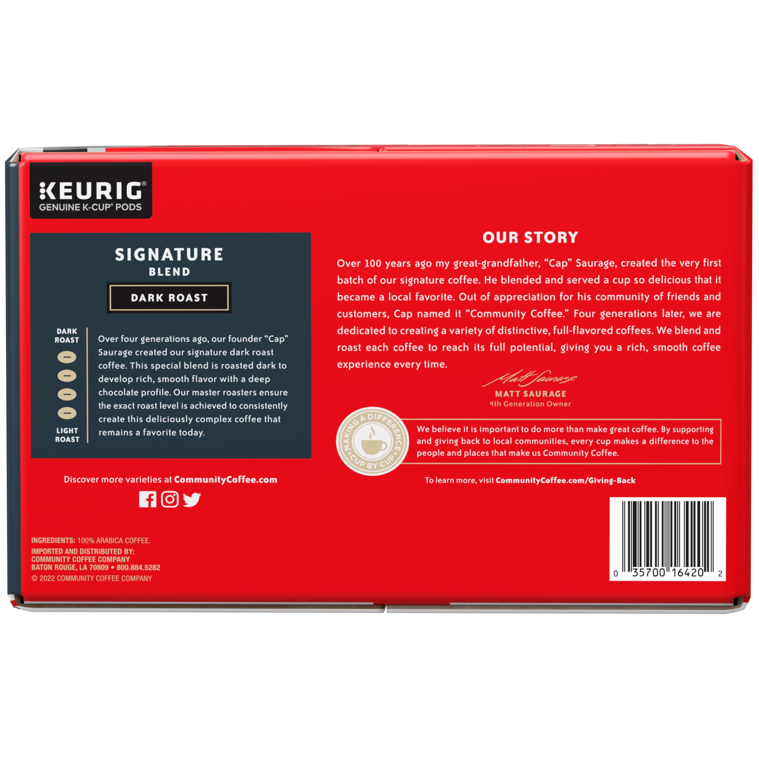 Community Coffee roasting process symbolizing a stable dark roast level