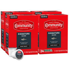 Community Coffee Signature Blend 96-count packaging showing a practical multi-pack for home use