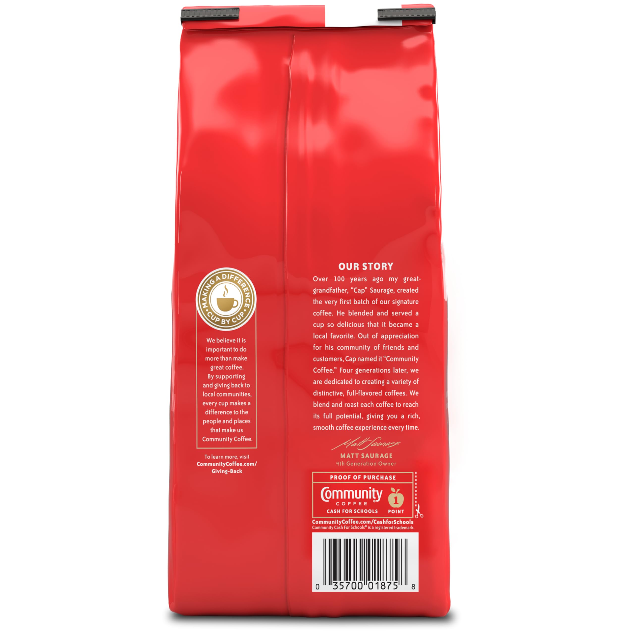 Dark roast aroma of Community Coffee Signature Blend enhances cozy kitchen moments