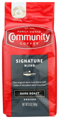 Community Coffee Signature Blend Dark Roast pack 12oz ideal for rich drip coffee