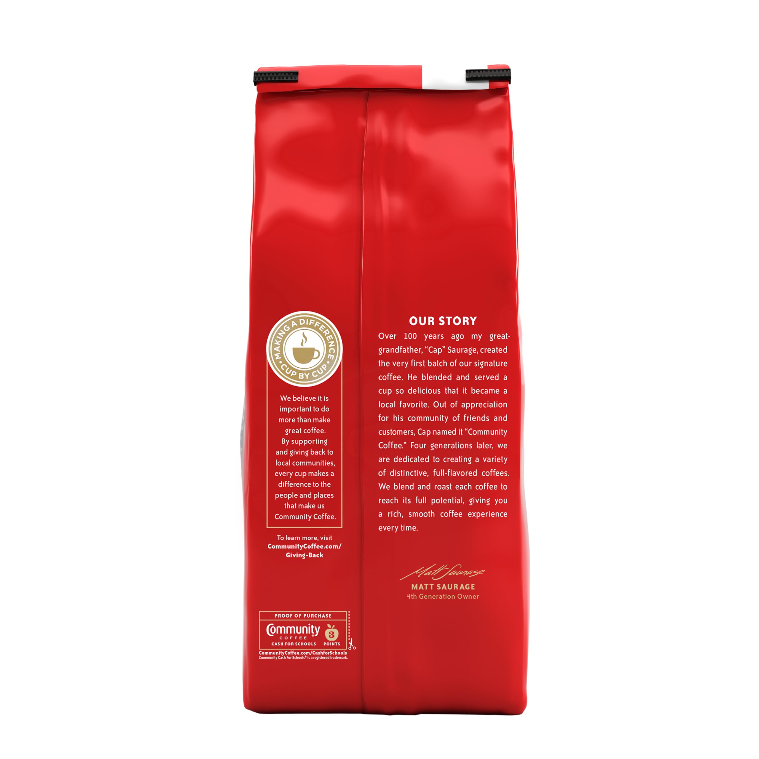 Community Coffee Signature Blend ground Arabica ideal for drip pour-over or cold brew