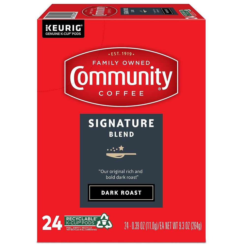 Keurig brewer ready to use with Community Coffee Signature Blend pods