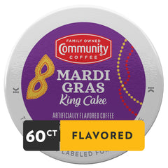 Community Coffee sixty-count single-serve pack compatible with most Keurig brewers for easy daily coffee