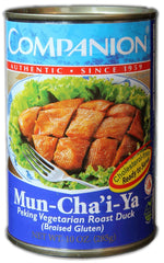 Companion Peking Vegetarian Roast Duck can label highlights vegan protein for quick meals.