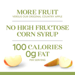 Comstock apple pie filling fruit pieces showcase ripe fruit ready to bake.