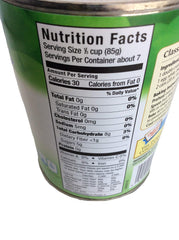 Three-pack Comstock topping cans shown for easy desserts.