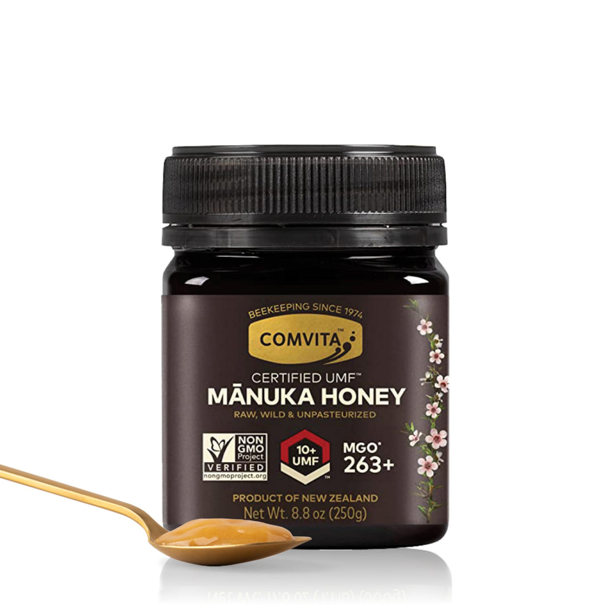 Comvita Manuka honey UMF10 bottle versatile for tea and wellness rituals