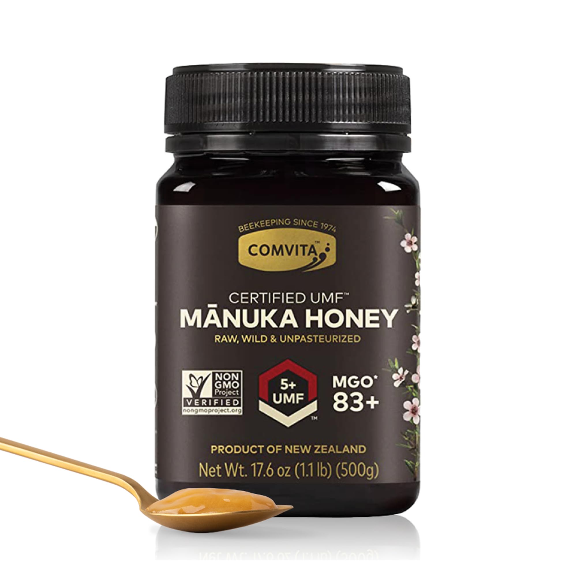 Comvita Manuka Honey UMF5 bottle, ideal for daily wellness rituals.