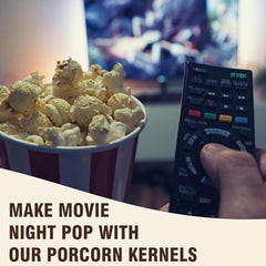 Concession Essentials 8lb unpopped-kernel box for bulk prep at events