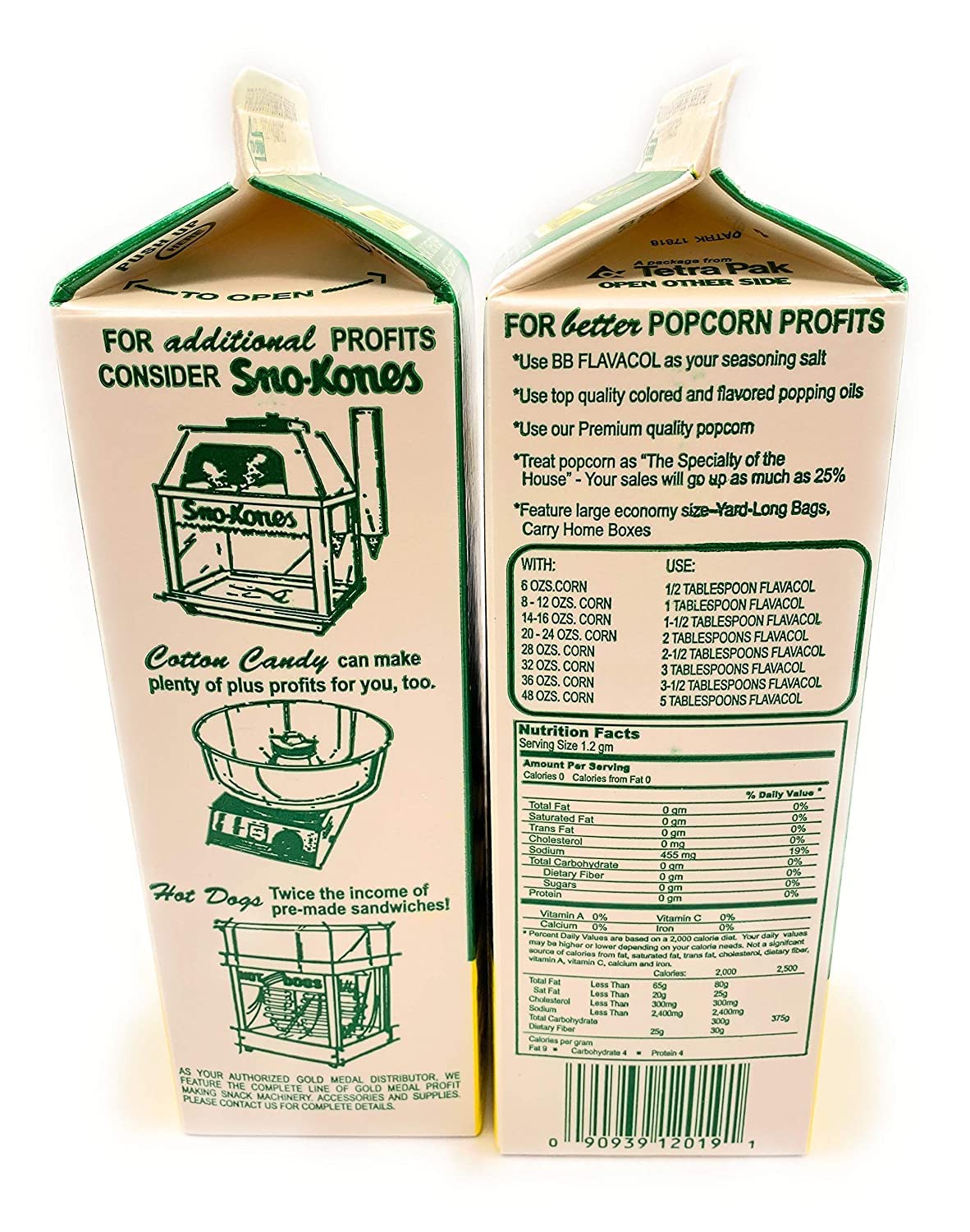 Better Butter Flavacol popcorn salt on mushroom popcorn for rich flavor