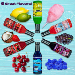 Concession Express Sno-Cone Syrup Cherry pour adds bright flavor for gatherings
