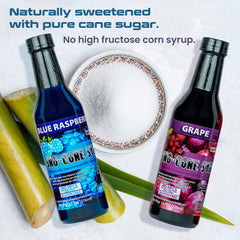 Concession Express Sno-Cone Syrup Cotton Candy pour delivers nostalgic color and sweetness