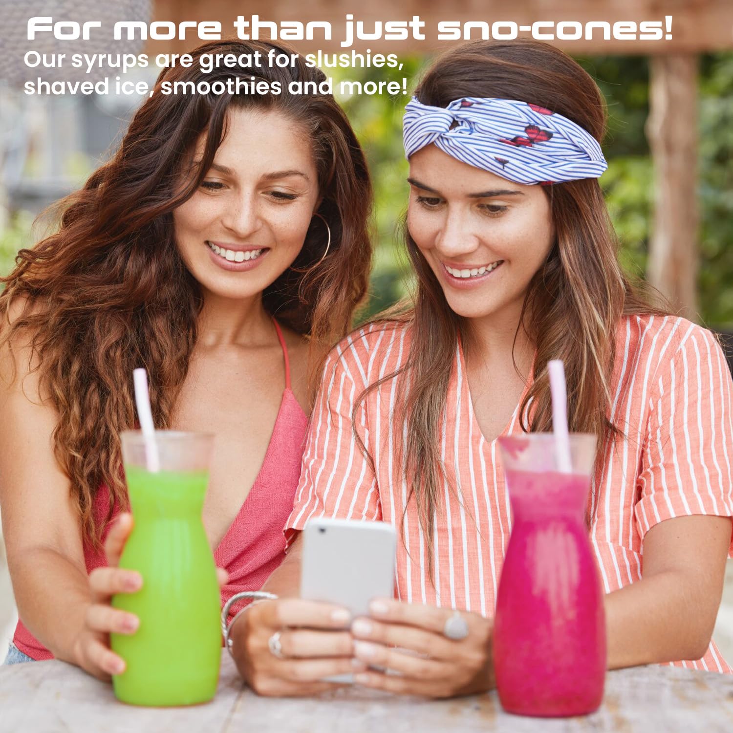 Concession Express Sno-Cone Syrup Lemon-Lime pour adds tangy brightness to shaved ice