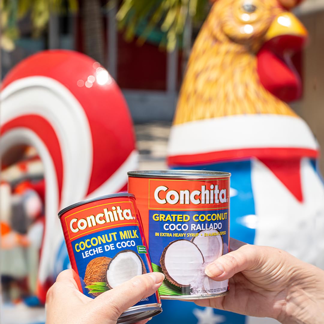 Conchita coconut shavings topping for tropical desserts.