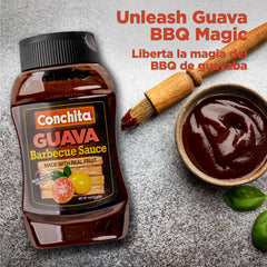 Conchita Guava BBQ Sauce on the grill delivering savory-sweet depth