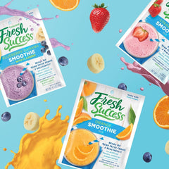Concord Foods Orange Smoothie Mix prepared smoothie in a glass emphasizes citrus freshness.