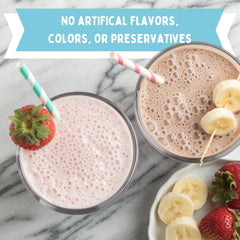 Concord Foods smoothie mix pour scene, blending fruit-based beverages fast