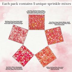 Confect gold sprinkles close-up adds metallic sparkle to treats.