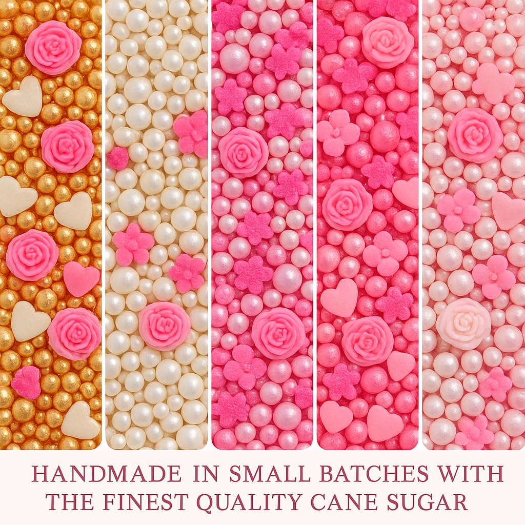 Confect sprinkles on ice cream create a colorful dessert finish