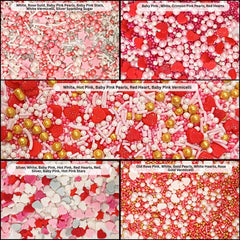 Confect red pearls sprinkles brighten cookies and treats