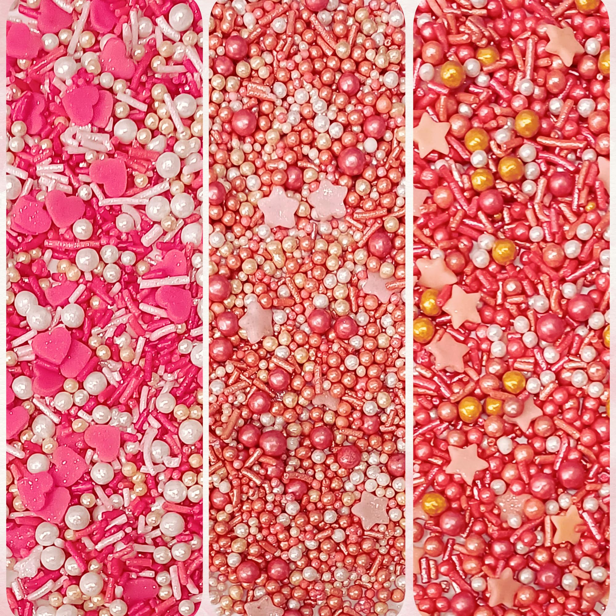 Confect themed sprinkles assortment for party decor themes.