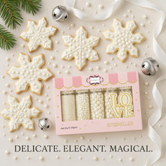 Confect White Pearls five sizes pack adds texture.