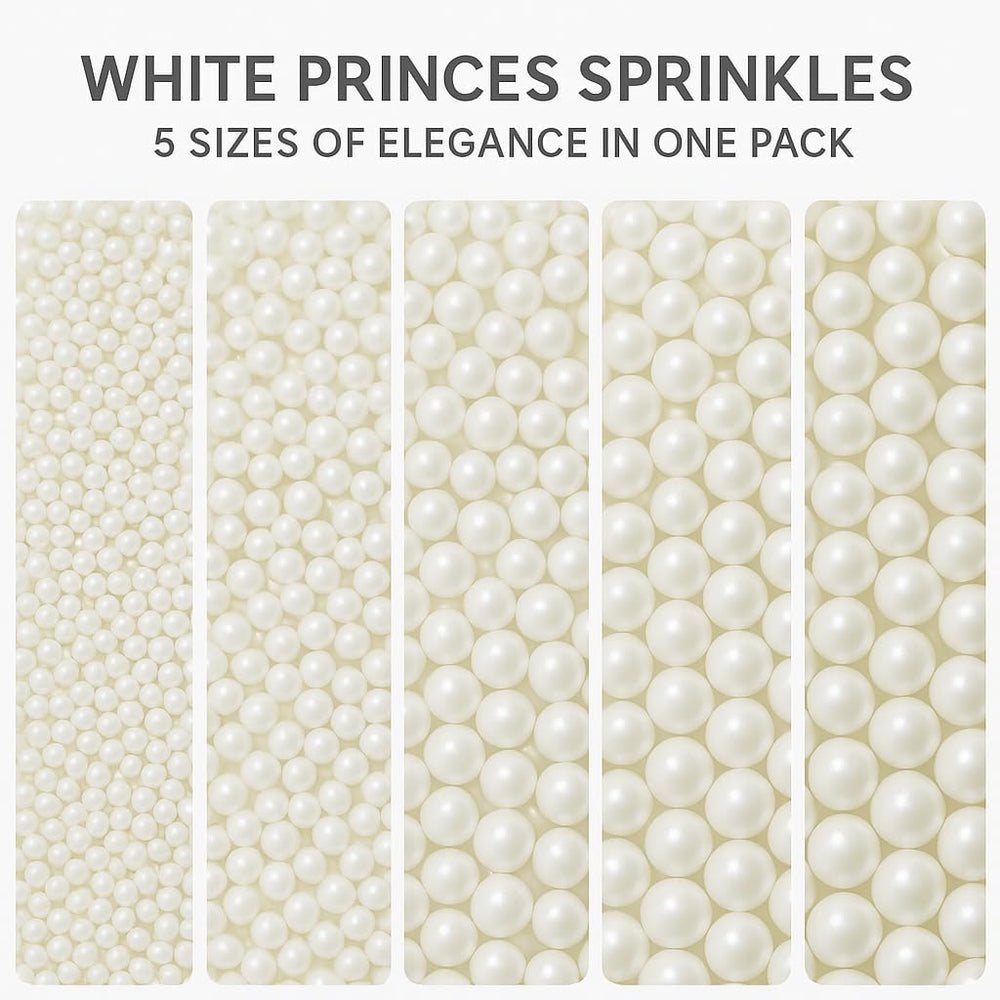 Confect White Princess Drageés Mix adds versatile cake accents.