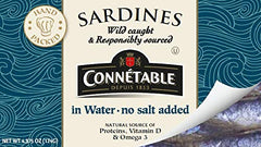 Connetable sardines hand-packed by French experts.