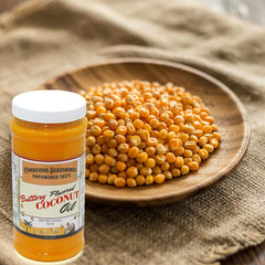 CONSCIOUS SEASONINGS CS gluten-free non-GMO oil bottle on the counter signals clean-ingredient cooking.