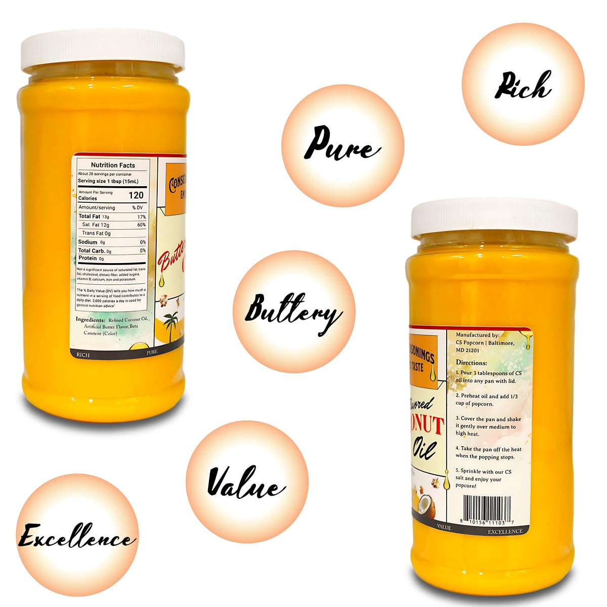 CONSCIOUS SEASONINGS CS popcorn night snack ready-to-use bottle for easy flavor uplift.
